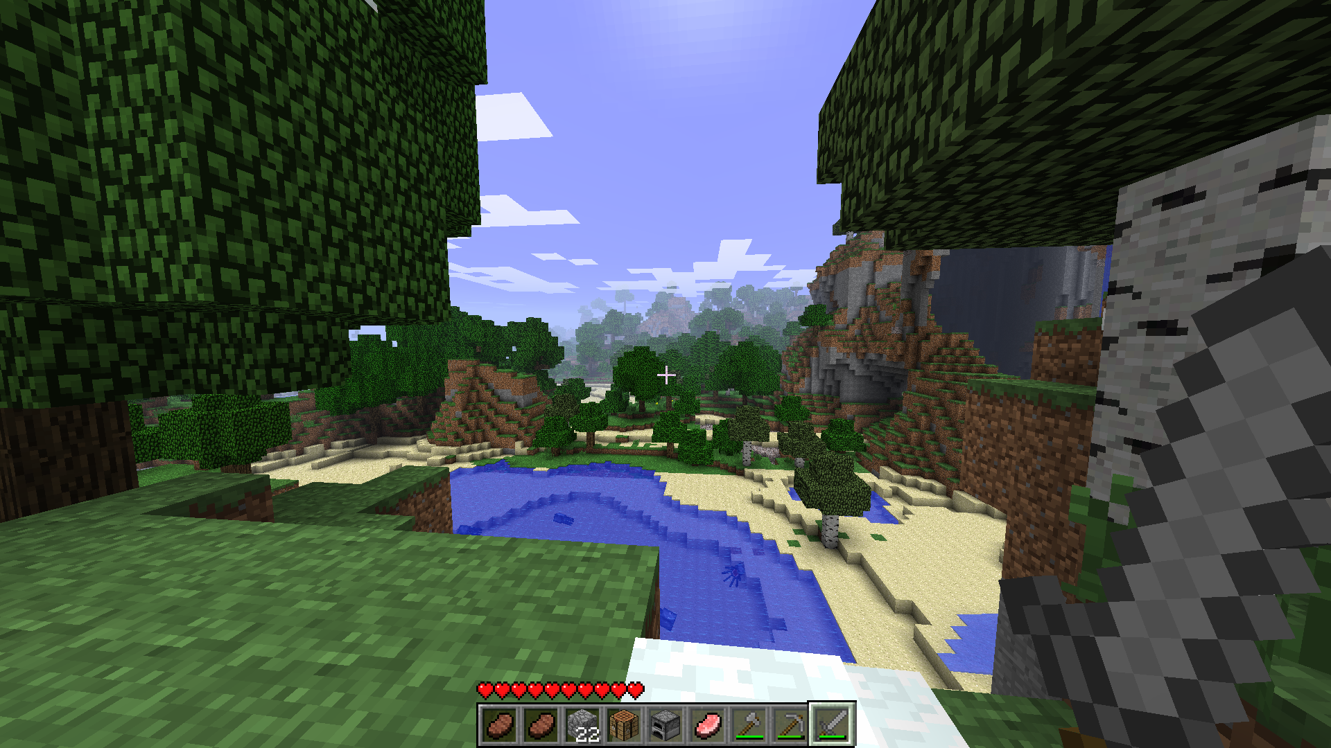 some nice terrain in minecraft